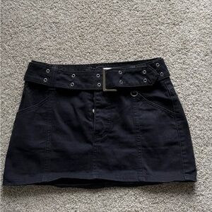 Adika Prickly Belted Mini Skirt